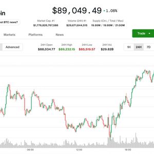 XRP, SUI Lead Crypto Rebound as Bitcoin Tops $89K; Relief Rally Faces $100K Wall, Trader Says