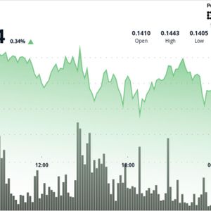 Dogecoin Holds $0.14 Floor as Network Activity Hits 3-Month High