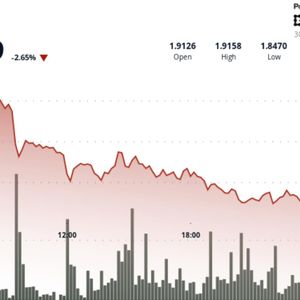 XRP price slips to $1.85 as key support gives way