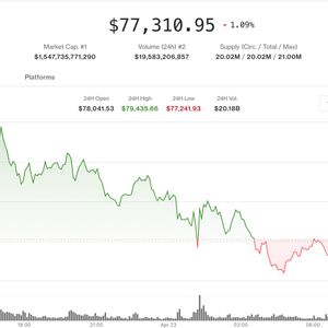 Bitcoin slips from near $80,000 as oil price increase weighs on risk assets