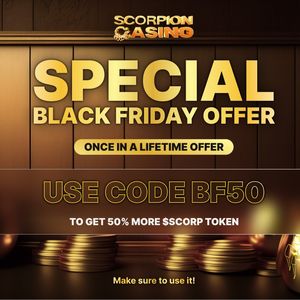 Major Black Friday Deal: Scorpion Casino Offers a 50% Bonus on Presale as Investors Flock to Invest