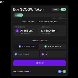Cogwise (COGW) Token Presale Passes $1.5 Million In Fundraising
