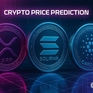 Crypto Price Prediction Today 1 August – XRP, Solana, Cardano