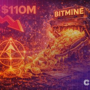BitMine Gobbles Up $110M Ethereum in Massive Dip Buy — Is the “Alchemy of 5%” Imminent?