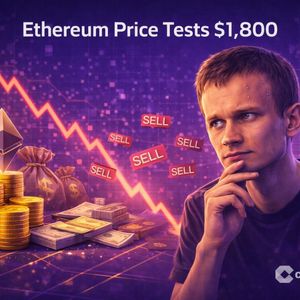 Does Vitalik Buterin Even Like His Chain? Sells 10,000+ ETH as Ethereum Price Tests $1,800