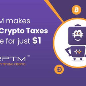 CRPTM Makes Filing Crypto Taxes Simple for Just $1 Per Year - 3 Reasons to Sign Up