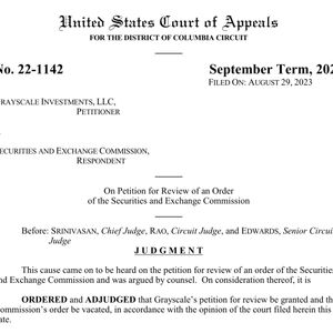 Grayscale Wins Its Lawsuit Against The SEC Over Converting Its Fund To A Spot Bitcoin ETF
