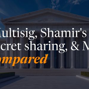 Multisig, Shamir's secret sharing, & MPC compared