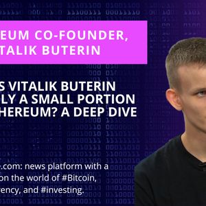 Vitalik Buterin Stakes Only a Small Portion of His Ethereum, Here’s Why