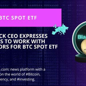 BlackRock CEO Wants to Work with Regulators on BTC Spot ETF Filing