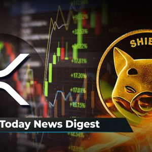 XRP Price to Tumble Before Huge Spike, Top Trader Says, SHIB Burn Rate Jumps 2,372%, FLOKI Listed on Binance TR: Crypto News Digest by U.Today