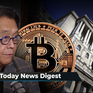 Ripple CTO Names Deadline for Lawsuit Ruling, 'Rich Dad' Author Gives BTC New Prediction, Bank of England Head Slams Bitcoin: Crypto News Digest by U.Today