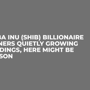 Shiba Inu (SHIB) Billionaire Owners Quietly Growing Holdings, Here Might Be Reason