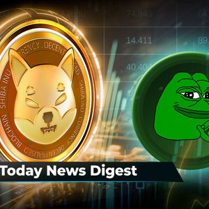 Only 17 Trillion SHIB Left for SHIB's Price to Move Forward, PEPE $15 Million Drama Puts It Among Top Trending Assets, Shiba Inu and Shibarium Hit Big Milestones: Crypto News Digest by U.Today