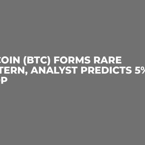 Bitcoin (BTC) Forms Rare Pattern, Analyst Predicts 5% Drop