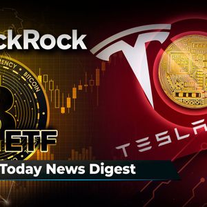 BTC Might Touch $56,000 on BlackRock ETF Trigger, Tesla Puts Crypto Operations on Hold, Per Quarterly Report; Vitalik Buterin Confirms Plans for AI: Crypto News Digest by U.Today