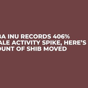 Shiba Inu Records 406% Whale Activity Spike, Here’s Amount of SHIB Moved