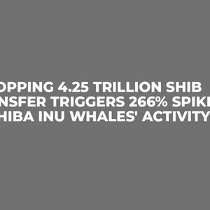 Whopping 4.25 Trillion SHIB Transfer Triggers 266% Spike in Shiba Inu Whales' Activity