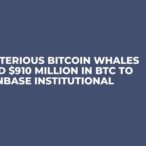 Mysterious Bitcoin Whales Send $910 Million in BTC to Coinbase Institutional