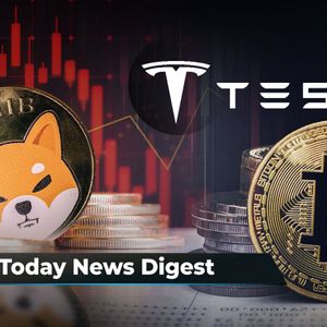 Shiba Inu on Verge of Breakdown, Elon Musk's Tesla and SpaceX Bitcoin Holdings Uncovered, Gigantic 97,276 ETH Purchase Stuns Crypto Community: Crypto News Digest by U.Today