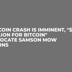 Altcoin Crash Is Imminent, "$1 Million for Bitcoin" Advocate Samson Mow Warns