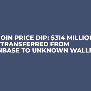 Bitcoin Price Dip: $314 Million BTC Transferred from Coinbase to Unknown Wallet