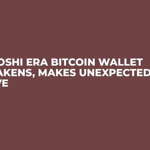 Satoshi Era Bitcoin Wallet Awakens, Makes Unexpected Move
