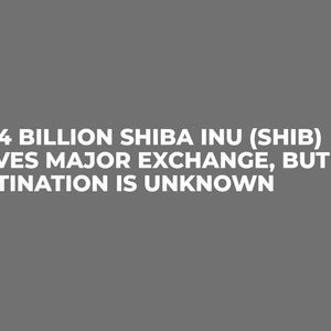 692.4 Billion Shiba Inu (SHIB) Leaves Major Exchange, But Destination is Unknown