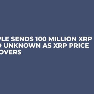 Ripple Sends 100 Million XRP Into Unknown as XRP Price Recovers