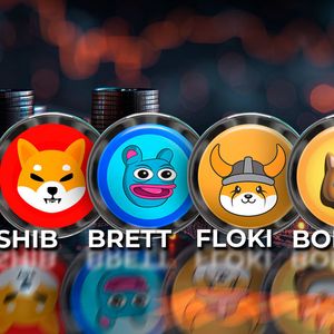 SHIB Rivals BRETT, FLOKI, BONK in Red as Meme Coin Segment Plunges
