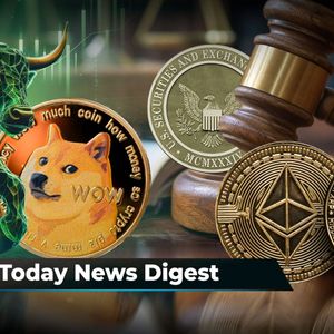 Dogecoin 'Very Bullish,' Per Recent Report, XRP Community Furious Over SEC's Ethereum Decision, Schiff Names Reason Why Nvidia's Rise is Bearish for BTC: Crypto News Digest by U.Today