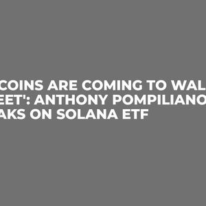 'Altcoins are Coming to Wall Street': Anthony Pompiliano Speaks on Solana ETF