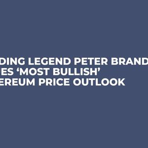 Trading Legend Peter Brandt Issues ‘Most Bullish’ Ethereum Price Outlook