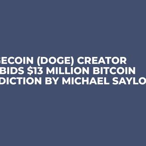 Dogecoin (DOGE) Creator Outbids $13 Million Bitcoin Prediction by Michael Saylor