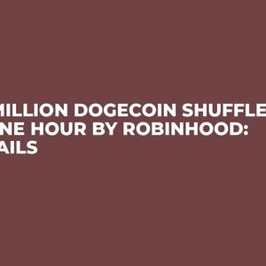 131 Million Dogecoin Shuffled in One Hour by Robinhood: Details