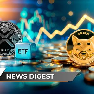 XRP ETF Approval Odds Revealed by Bloomberg, Shiba Inu on Verge of Ultra Rare Golden Cross, Dogecoin Records 500 Million Breakthrough: Crypto News Digest by U.T...