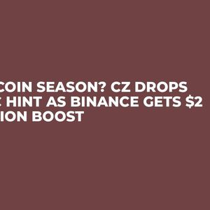 Altcoin Season? CZ Drops Epic Hint as Binance Gets $2 Billion Boost