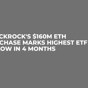 BlackRock's $160M ETH Purchase Marks Highest ETF Inflow in 4 Months