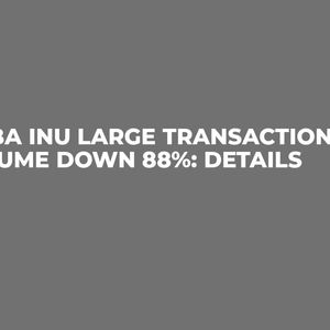 Shiba Inu Large Transaction Volume Down 88%: Details