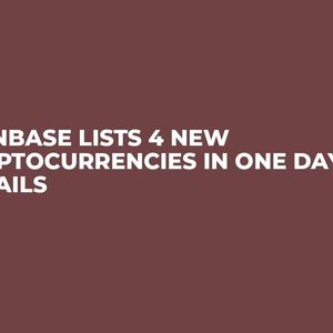 Coinbase Lists 4 New Cryptocurrencies in One Day: Details