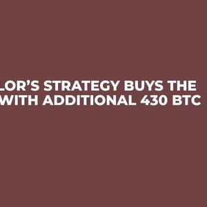 Saylor’s Strategy Buys The Dip With Additional 430 BTC