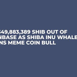132,349,883,389 SHIB Out of Coinbase as Shiba Inu Whale Turns Meme Coin Bull