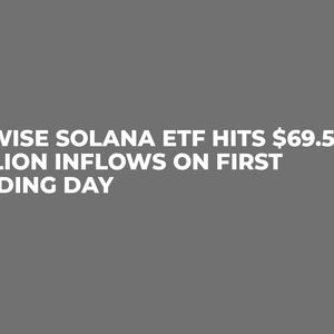 Bitwise Solana ETF Hits $69.5 Million Inflows on First Trading Day