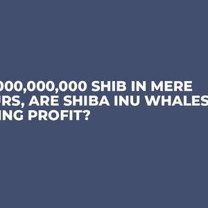 158,000,000,000 SHIB in Mere Hours, Are Shiba Inu Whales Taking Profit?