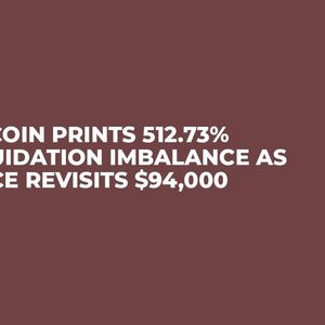 Bitcoin Prints 512.73% Liquidation Imbalance as Price Revisits $94,000