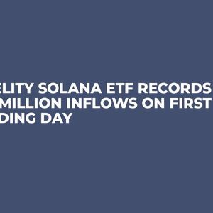 Fidelity Solana ETF Records $2.1 Million Inflows on First Trading Day