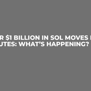 Over $1 Billion in SOL Moves in Minutes: What’s Happening?