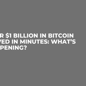 Over $1 Billion in Bitcoin Moved in Minutes: What’s Happening?