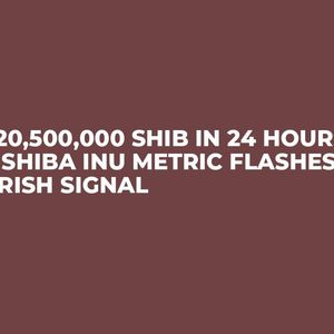 52,220,500,000 SHIB in 24 Hours: Key Shiba Inu Metric Flashes Bearish Signal