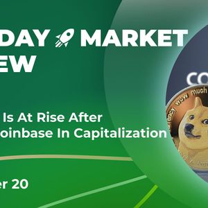 Dogecoin Is At Rise After Beating Coinbase In Capitalization: Crypto Market Review, Dec.20